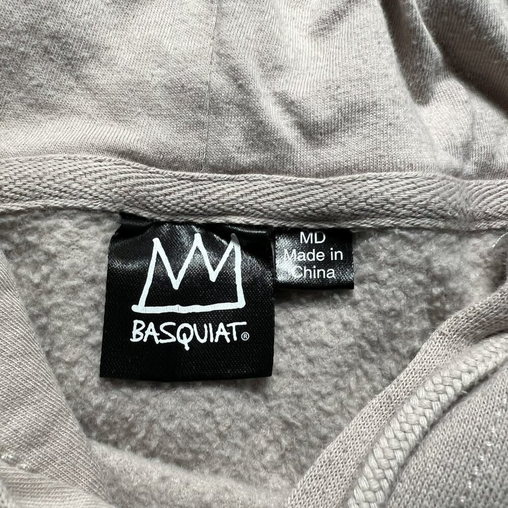 Jean-Michel Basquiat Long Sleeve Hoodie Dinosaur T-Rex Men’s Size Medium - Picture 4 of 8